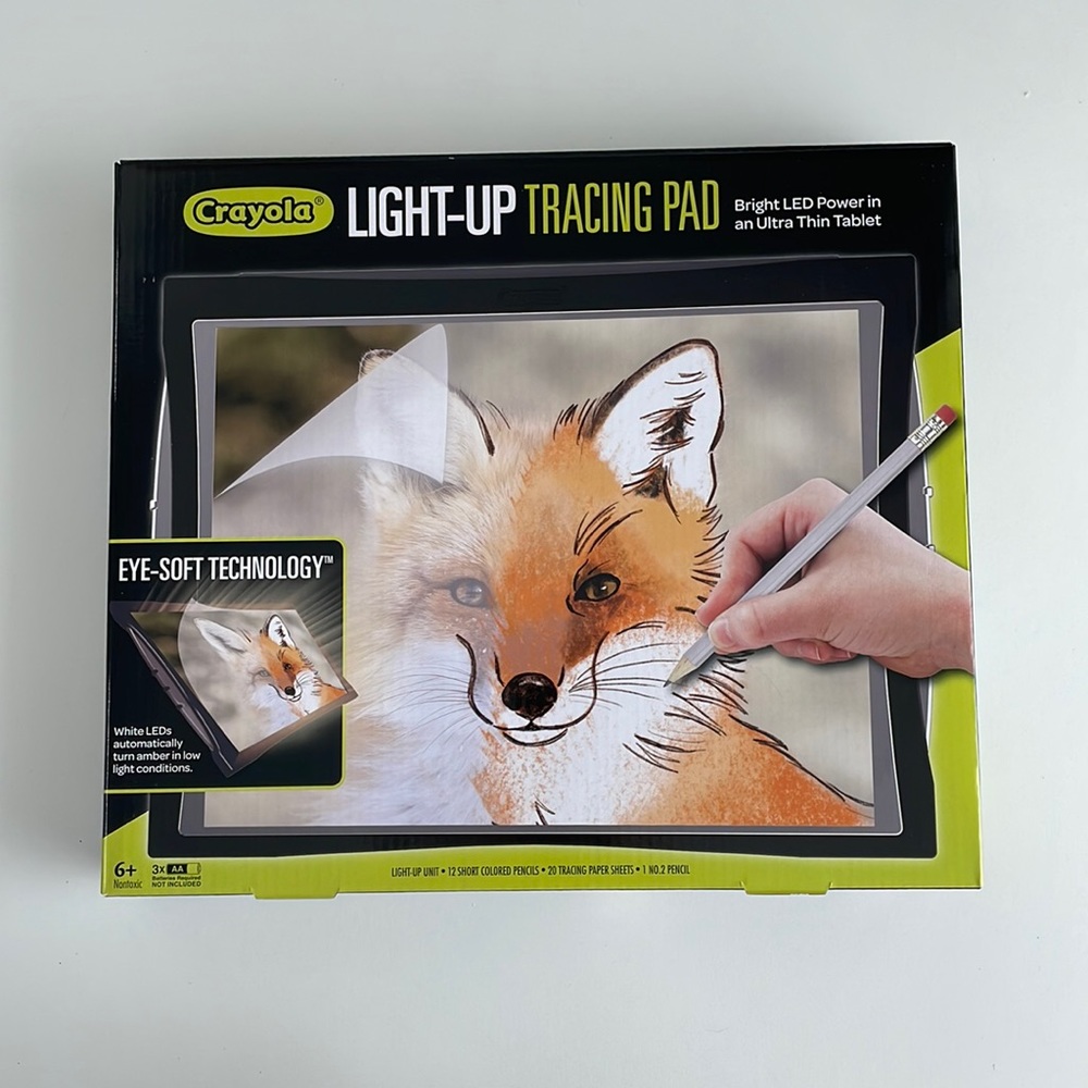 [ Crayola Light-Up Tracing Pad Bright LED Power in an Ultra Thin Tablet ] Age 6+